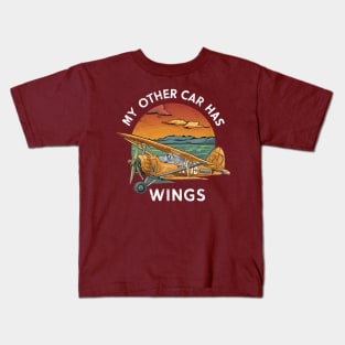 My Other Car Has Wing Kids T-Shirt